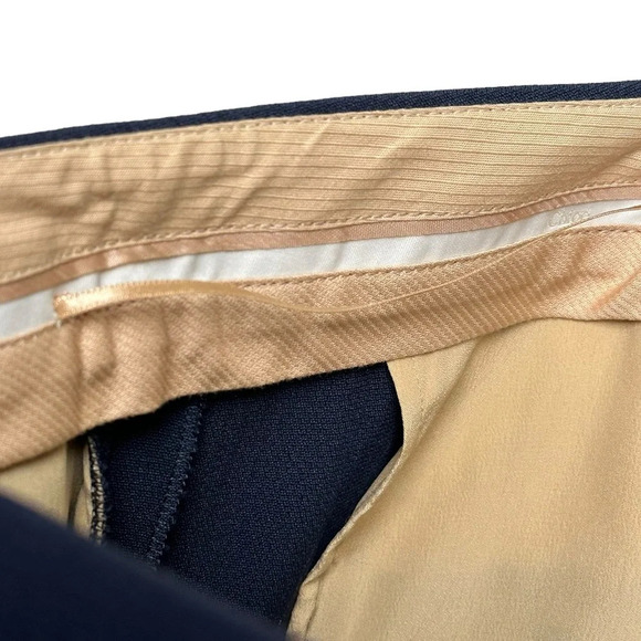 Chloé Size 14 NEW Pantalon Dark Marine Made in Italy Navy Blue Career Tags Pleat - Picture 11 of 15